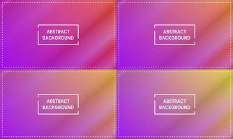 orange, yellow and purple shining gradient collection with frame. abstract, simple, modern and colorful style. great for background, copy space, wallpaper, card, cover, poster, banner or flyer vector