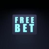 Betting banner. Sports betting. 3d render illustration. photo