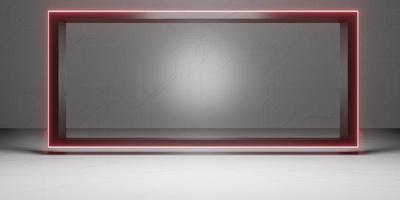 scene laser light background neon light modern technology style platform 3d illustration photo