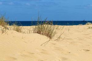 Coast of the Mediterranean Sea in the north of the State of Israel. photo