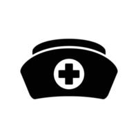 nurse hat flat icon vector