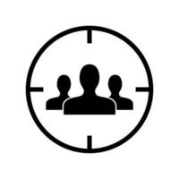 target audience icon vector