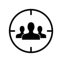 target audience icon vector