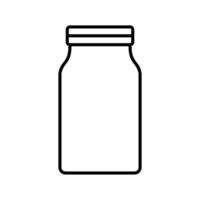 jar glass outline icon vector