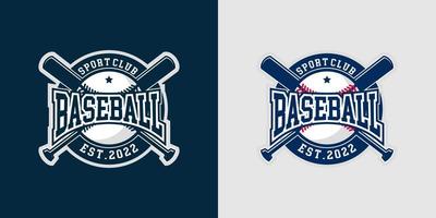 Baseball logotype template. Modern logo and symbol of sport. Bat stick and helmet concept. Vector eps 10.