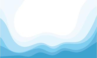 Abstract Water wave vector illustration design background