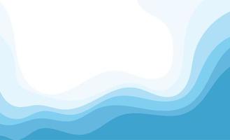 Abstract Water wave vector illustration design background