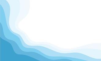 Abstract Water wave vector illustration design background