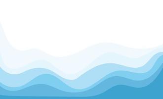 Abstract Water wave vector illustration design background