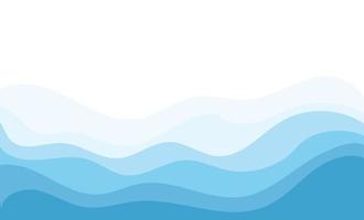 Abstract Water wave vector illustration design background