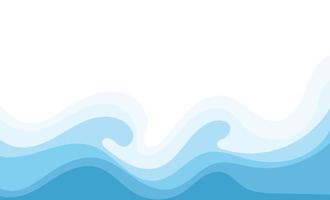 Abstract Water wave vector illustration design background