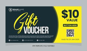 Vector Gift Voucher Design Template