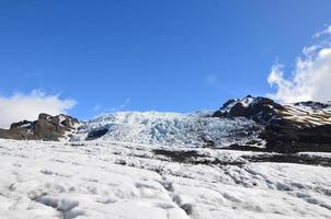 Ice Field on a Glacier in Southern Iceland photo