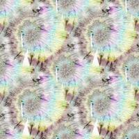 Pastel Psychedelic Kaleidoscope. Seamless. Dye photo