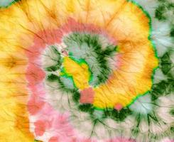 Fall Psychedelic Kaleidoscope. Tye Style Artwork. photo
