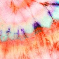 Blue Psychedelic Kaleidoscope. Die Round Pattern. photo