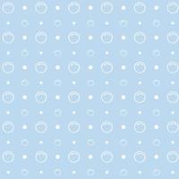 pattern with bubbles and dots on blue background vector