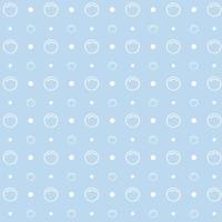 pattern with bubbles and dots on blue background vector