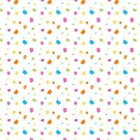 seamless pattern with confetti vector