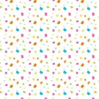 seamless pattern with confetti vector