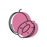 plum icon on white background vector