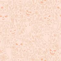 Pattern for Halloween on a light background vector