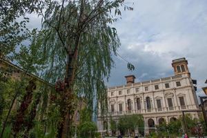 Bergamo Italy 2022 Garden in the old square photo