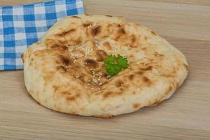 Armenian bread on wood photo