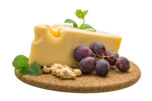 Yellow cheese dish view photo