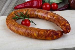 Sausage link view photo