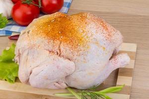 Raw chicken view photo