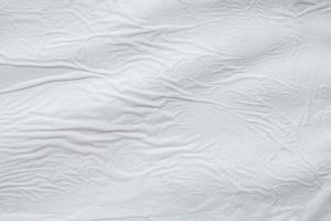 Blank white crumpled creased torn paper poster texture surface background photo