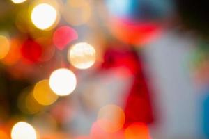 abstract bokeh light festive holiday background photo