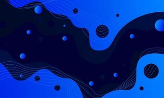WebModern blue fluid with wavy lines background. Vector illustration.