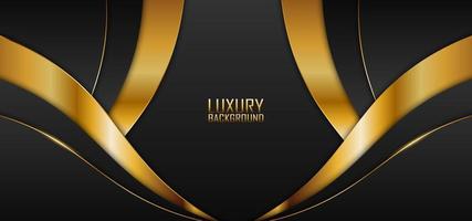 Luxury dark and golden dynamic wave background. Abstract background. Vector. vector