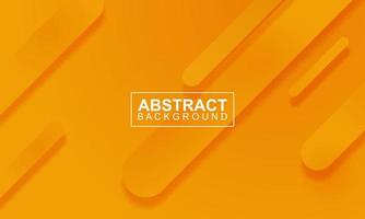 Modern orange banner background with minimalist rounded stripes. Vector. vector