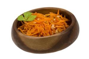 Korean carrot dish view photo