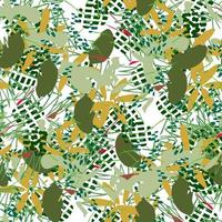 Fantasy messy freehand doodle geometric shapes seamless pattern.  Infinity ditsy scribble abstract card, layout. Creative background. Textile, fabric, wrapping paper. vector
