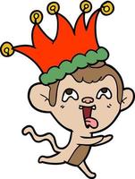 Vector monkey character in cartoon style