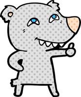 Vector bear character in cartoon style