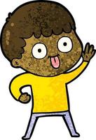 Vector man character in cartoon style