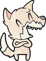 Vector fox character in cartoon style