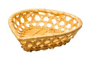 Wood basket view photo