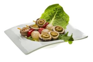 Anchovy rolls view photo