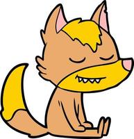 Vector fox character in cartoon style