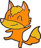 Vector fox character in cartoon style