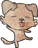 Vector dog character in cartoon style