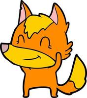 Vector fox character in cartoon style