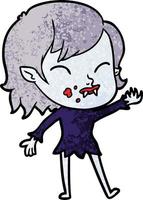 Vector vampire character in cartoon style