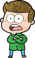 Vector man character in cartoon style